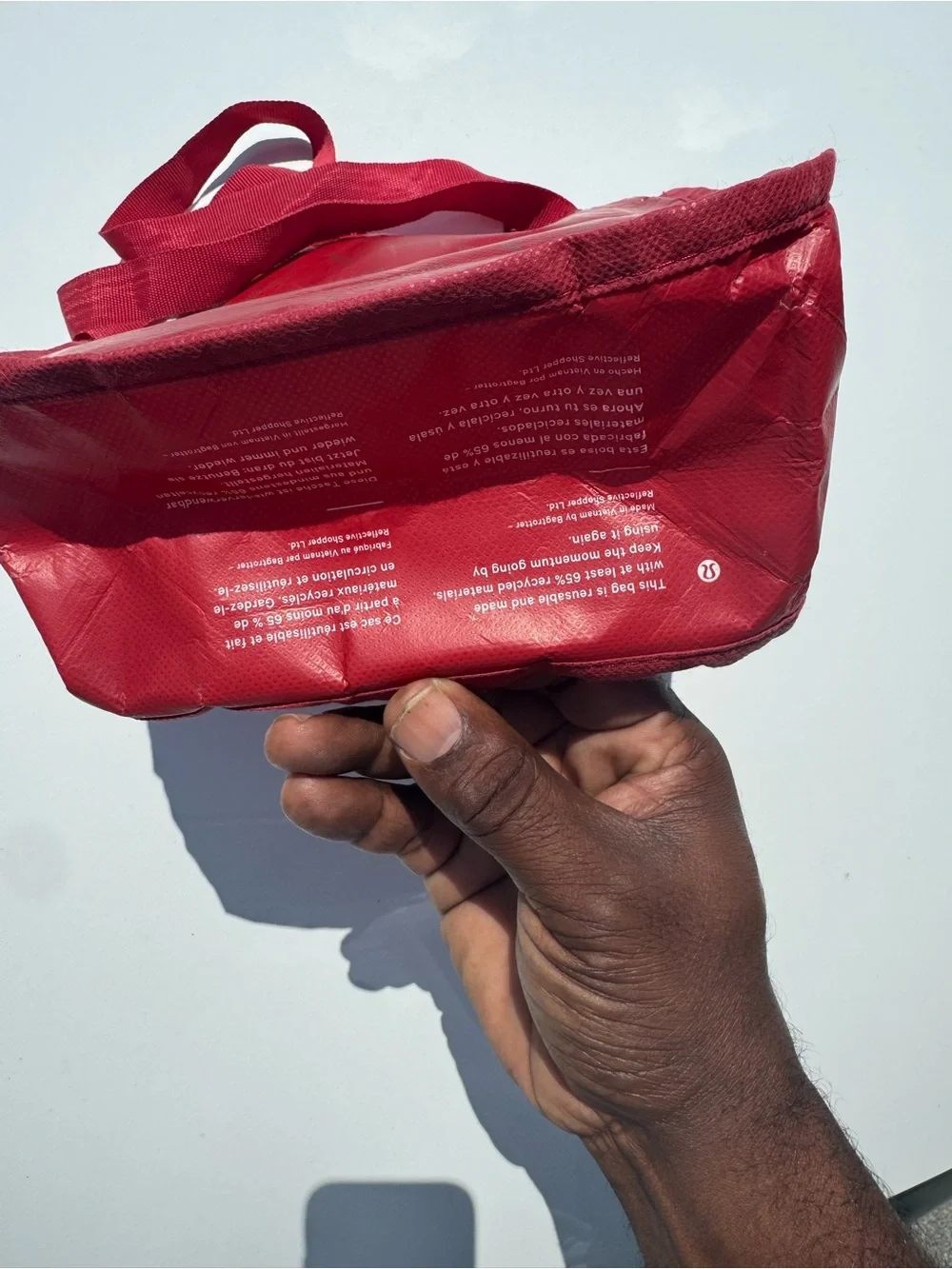 lululemon athletica Red Logo Reusable Tote